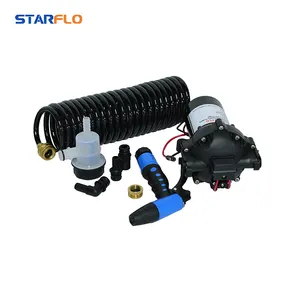 STARFLO Kit pompa cuci portabel 12 volt, pemasok dek cuci kapal laut air asin