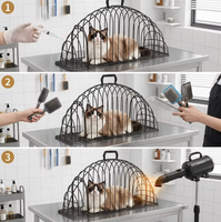 Cage de toilettage et de bain portable et pliable pour animaux de compagnie (chats et chiens) avec ventilation, pour l'extérieur, l'intérieur, la voiture, le séchage, le lavage et les voyages, vente en gros
