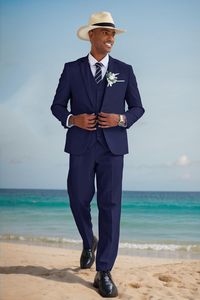 COOFANDY Ensemble 3 pièces pour <span class=keywords><strong>homme</strong></span> en <span class=keywords><strong>lin</strong></span>, orné de perles, avec fermeture éclair, style décontracté et léger, idéal pour <span class=keywords><strong>mariage</strong></span> et bal de promo (Blazer, gilet et pantalon) - Product Image 5