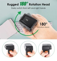 Escáner de Anillo de Alta Velocidad, Portátil, Inalámbrico, USB, 1D, 2D, Lector de Códigos QR y de Barras, Disponible en Stock