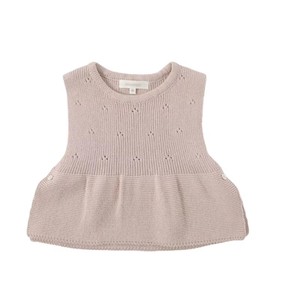<span class=keywords><strong>Gilet</strong></span>/vêtement d'extérieur pour filles BENE, style britannique, tricoté en dentelle de coton, col haut, couleur unie, fleurs, mignon, automne/hiver - Product Image 5