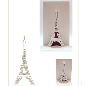 Set di Giocattoli per Disegno 3D <span class=keywords><strong>Torre</strong></span> <span class=keywords><strong>Eiffel</strong></span> Fatto a Mano Sapling, per Età 5-7 Anni, Materiale Corrugato a Singolo Strato, Carta di Alta Qualità - Product Image 1