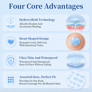 Parche de Hidrocoloide Azul Personalizado para el Acné, Absorbe el Exceso de Sebo y Pus, Aísla la Suciedad para Proteger la Piel con Imperfecciones Durante Todo el Día - Product Image 3
