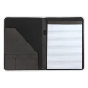 Personalized Faux Leather Organizing Padfolio Custom Compendium A5 Folder