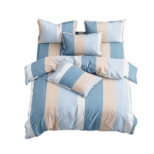 Luxury Modern Hotel Style Printed Twin Bedding Set with Florals Washed Cotton for Home Use - Product Image 1