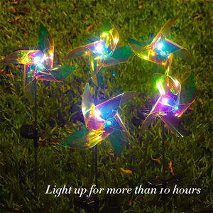 Lampes solaires LED à moulin à vent IP65 personnalisées pour la décoration de jardin et de paysage - Product Image 4