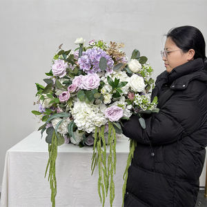 Décoration florale élégante en gros, centre de table de mariage personnalisé, design rustique, boule de fleurs pour la décoration de table de cérémonie - Product Image 1