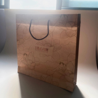 Bolsa de Papel para Alimentos con Impresión Personalizada de Alta Calidad, Bolsa de Papel con Asa de Cuerda para Joyas, Relojes, Collares, Pasteles, Navidad