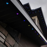 Lumières de Noël extérieures permanentes DC48v Gemstone Pixel Light SMD5050 RGBW RGB pour la décoration