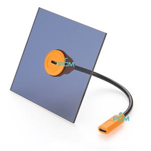 כבל מתאם USB 3.1 Type C להתקנה על פאנל, כבל USB-C עגול להתקנה על פאנל, כבל USB 3.1 Type-C נקבה לנקבה להתקנה על פאנל עגול - Product Image 4