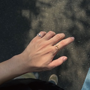 Cross Shape S925 Sterling <b>Silver</b> <b>Ring</b> With Pave Setting For Unisex Everyday Wear Iris Design <b>Adjustable</b> Opening - Product Image 2