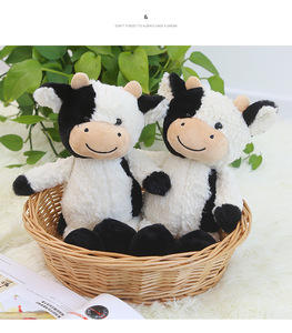 En gros, Peluche vache mignonne personnalisée, jouet en peluche, figurine en peluche, poupée en tissu, jouet en peluche en coton PP pour décoration de bouquet de fleurs - Product Image 6