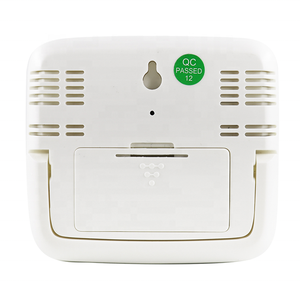 Termômetro e higrômetro digital lcd, sensor de temperatura e umidade digital lcd estação meteorológica com relógio - Product Image 5