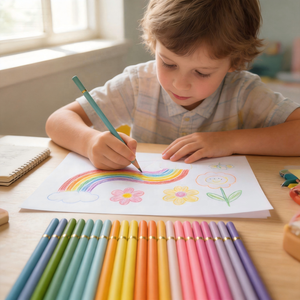 Matite Colorate di Alta Qualità EN71, Mina Morbida Premium, Logo Personalizzato, Matite per Disegno Artistico per Artisti e Studenti - Product Image 5