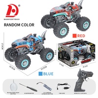 HUADA 4CH 27MHZ Fast Racing 4WD High Speed Light Mist Spray Shark RC Car Toys Dinosaur Climbing Off Road Remote Control Trucks