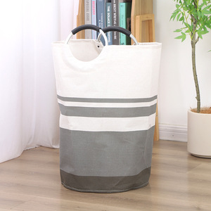 Collapsible Laundry <b>Basket</b> <b>Large</b> Capacity Foldable Storage Organizer For Dirty Clothes Rectangle Standing Type PP Material - Product Image 2