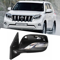 Rétroviseurs de voiture compatibles avec Land Cruiser Prado LC200 2012-2016, accessoires de rétroviseurs latéraux, rétroviseurs de porte latérale 5/9 fils