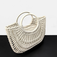 Fournisseur Personnalisé Design Perforé Cuir Tressé Sac Tote Luxe Discret Minimaliste Soirée Épaule Sac Clutch Femme