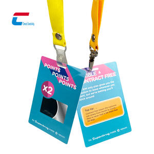 شعار الحدث PVC بطباعة مخصصة ، بطاقة دخول VIP لشارات الهوية مع الحبل - Product Image 3