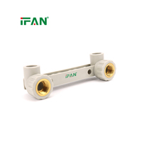 Raccords de tuyauterie IFAN GB/T 18742 pour tuyaux et raccords PPR, raccord coudé double filetage femelle 1/2'' PPR