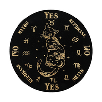 Tableau de messages métaphysiques en bois peint Tailai 6-8 pouces avec nœuds et phases lunaires pour les fournitures d'autel Wiccan