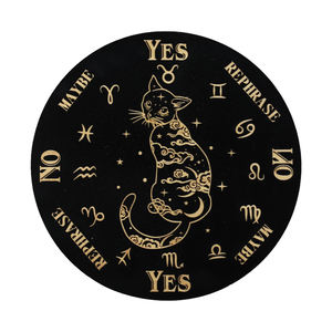 Planche à <span class=keywords><strong>pendule</strong></span> en bois Tailai 6-8 pouces-Tableau à messages métaphysiques avec nœuds et phases lunaires pour fournitures d'autel Wiccan - Product Image 3