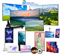 Écran d'affichage numérique OLED 2K transparent de 55 pouces, affichage publicitaire pour vitrine de magasin, affichage interactif tactile pour magasin commercial, CMS SDK