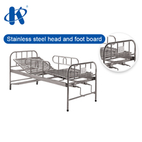 Lit d'hôpital standard KY201S-16 Kaiyang dimensions lit d'hôpital en acier inoxydable à Double bascule soins manuels prix