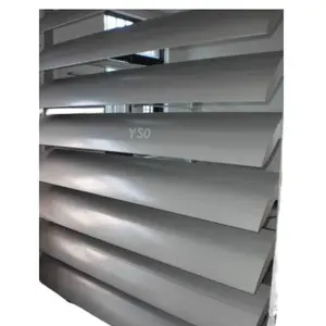 Пустотелое Изогнутое лезвие из фольги, установленное горизонтально или вертикально алюминиевое автоматическое окно жалюзи для зданий