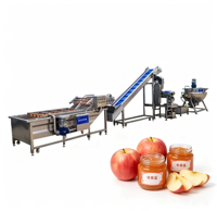 Complete productielijn voor fruitdessert-topping, jam, kook-, meng-, vul- en emmerverpakkingsmachine voor bakkerijen