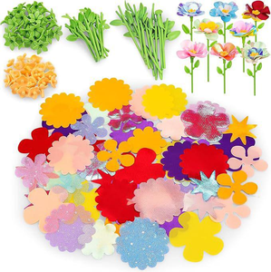 Kits de fabrication de bouquets de fleurs en tissu YX DIY pour enfants, arts et artisanat éducatifs STEM, kit de fabrication de fleurs faites à la main, jouet pour enfants - Product Image 3