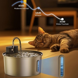Bebedero para Mascotas de Alta Calidad, Color Negro, para Perros y Gatos, Dispensador de Agua para Gatos, Fuente de Agua Inteligente de Acero Inoxidable para Mascotas - Product Image 3