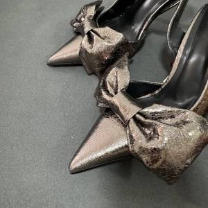 New Style Chaussures Escarpins Square <b>Closed</b> <b>Toe</b> Pumps Classic Shoes 2023 Ladies <b>Heels</b> with Bow - Product Image 4