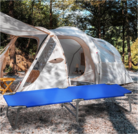 Lit de camping pliable en aluminium léger et ultraléger, design moderne et compact, avec sac de transport, idéal pour les voyages en extérieur – Personnalisable