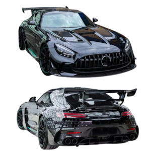 Kit de carrosserie en fibre de carbone Pp + sec pour Mercedes-Benz <span class=keywords><strong>AMG</strong></span> GT GTC <span class=keywords><strong>GTS</strong></span> Upgrade Black Series Pare-chocs avant Pare-chocs arrière - Product Image 2