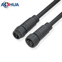 Câble d'extension de connecteur de batterie étanche IP68 mâle-femelle M16 8 broches pour vélo électrique