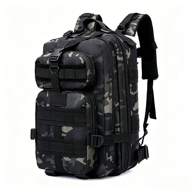 Factory Large Capacity Camouflage Tactical Backpack Waterproof Outdoor Climbing Bag Men Casual Daily Travel Shoulder Backpacks