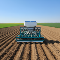 Semoir agricole à soufflage d'air 12 rangs |   Semoir guidé par GPS et radar pour luzerne, maïs, soja, blé