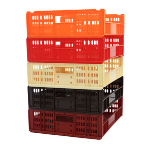 8 # ชั้นวางขนมปังเบเกอรี่พร้อมลังพลาสติกตื้นชั้นวางขนมปังแบบวางซ้อนกันได้ชั้นวางขนมปัง - Product Image 6