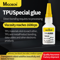 Colle spéciale TPU 9416 1600cps Viscosité pour collage TPU et métal 20g Liquide Câble de données Produits électroniques