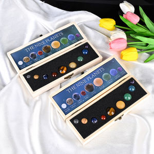 Esferas de Cristal de los Nueve Planetas, Productos Espirituales Naturales Curativos al por Mayor en una Elegante Caja, Otros Artesanías de Cristal - Product Image 5