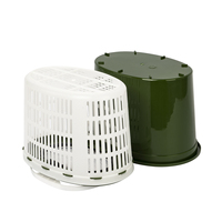 Seau en plastique souple écologique à double couche isolé durable, bac à appâts vivants, panier avec couvercle transparent, accessoires de pêche, utilisation en extérieur