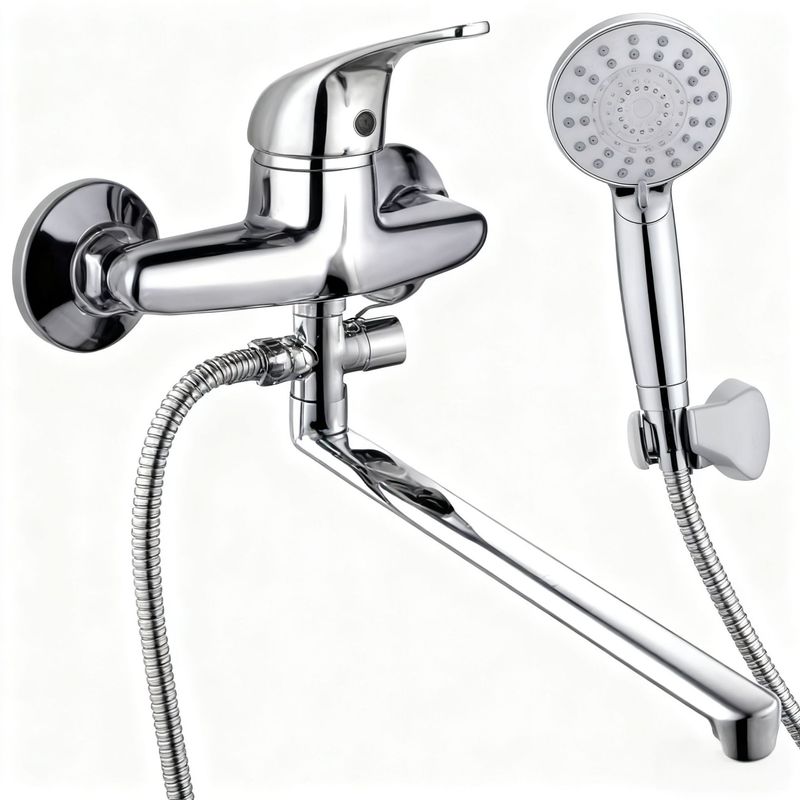 Popular Zinc Chrome Wall Mounted Bathtub