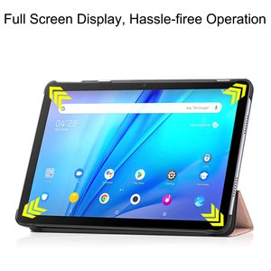 Funda con soporte tríptico inteligente de cuero PU para tableta TCL <span class=keywords><strong>TAB</strong></span> <span class=keywords><strong>10s</strong></span> 9080G de 10.1 pulgadas 2021 - Product Image 4