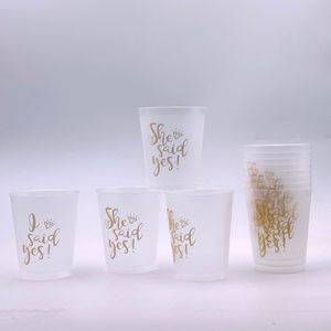 BST Bachelorette Elle A Dit Oui Décoration Tasses De Fête 16oz PP Coupe De Stade Écologique avec Logo Personnalisé - Product Image 6