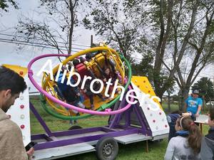 Amusement Park Portable <strong>Electric</strong> <strong>Human</strong> <strong>Gyroscope</strong> Ride <strong>Human</strong> <strong>Gyroscope</strong> with Trailer - Product Image 4