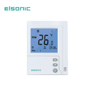 HVAC in-wall installation room thermostat wireless RF 470MHZ communication for boiler heating