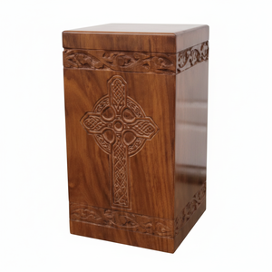 Urnas decorativas Urnas de cremación de madera para urnas funerarias masculinas y femeninas Urnas hechas a mano Urnas de entierro a bajo precio - Product Image 1
