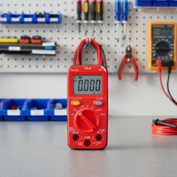 VA25A Multimeter Digital Mini Layar LCD Penguji Listrik DC/AC Tegangan Kapasitansi Ohm NCV TRMS Profesional Rentang Otomatis True