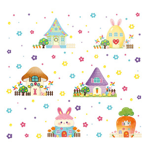 Adesivi Murali Decorativi Pasquali all'Ingrosso, Set <span class=keywords><strong>da</strong></span> 6 Pezzi in PVC, Adesivi Statici <span class=keywords><strong>per</strong></span> Decorazioni Festive, Adesivi <span class=keywords><strong>per</strong></span> Vetri, Sfondo <span class=keywords><strong>per</strong></span> <span class=keywords><strong>Camerette</strong></span> dei Bambini - Product Image 3